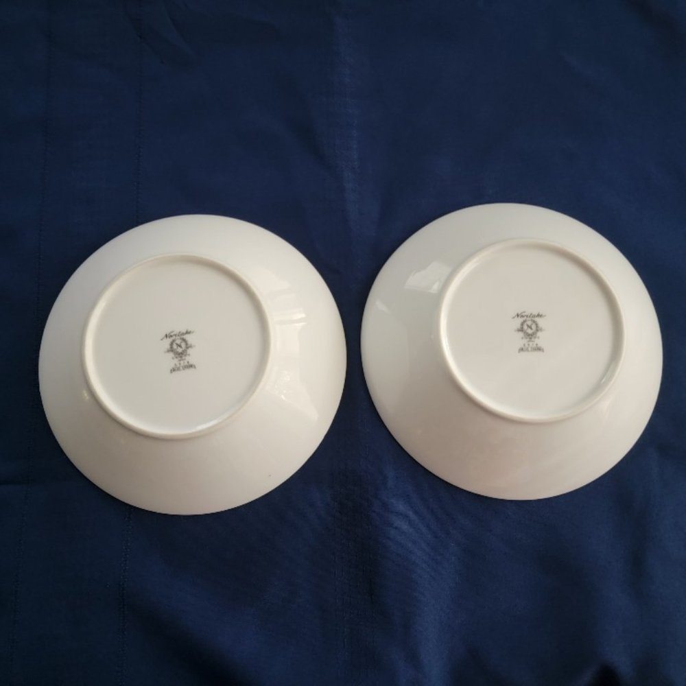 Noritake Blue Charm #6978 Set of Two 7 3/8" Soup Bowls - Picture 4 of 4